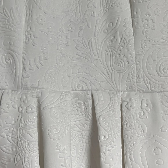 Silence + noise - White patterned halter dress with zipper down the back - Picture 2 of 3